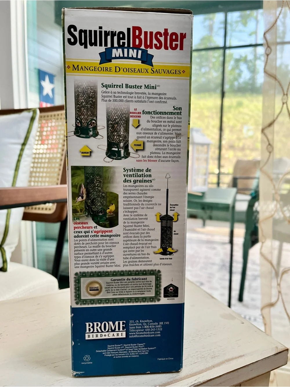 Squirrel Buster Mini Wild Bird Feeder - Green - NIB